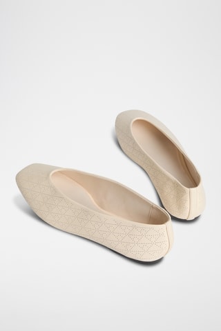 Ballerines en cuir de chèvre - Jaune