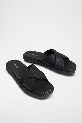 Mules en cuir - Noir