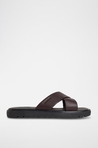 Mules en cuir - Bordeaux