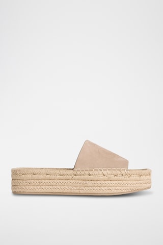 Mules en nubuck - Beige