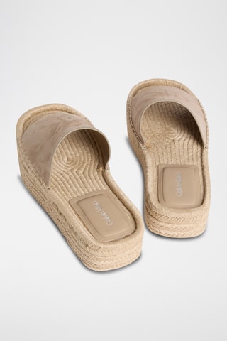Mules en nubuck - Beige