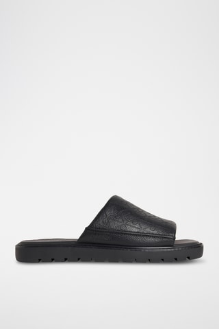 Mules en cuir - Noir