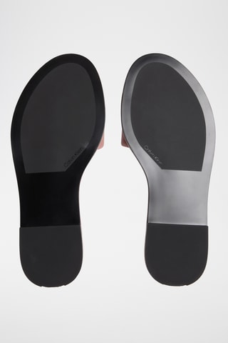 Mules en cuir - Rose poudré