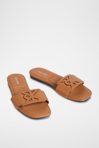 Mules en cuir - Marron