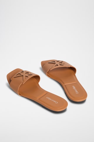 Mules en cuir - Marron