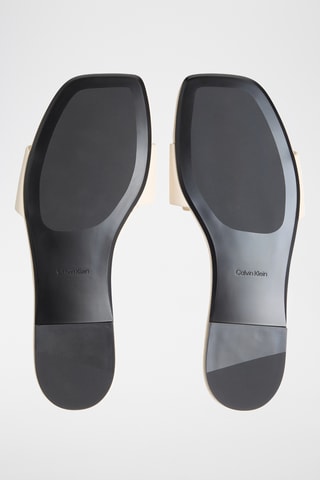 Mules en cuir - Jaune