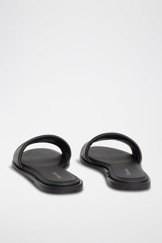 Mules en cuir - Noir
