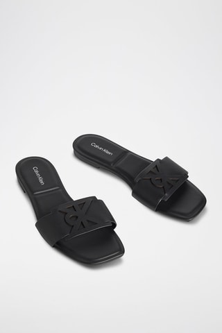 Mules en cuir - Noir