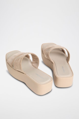 Mules plateformes - Gris