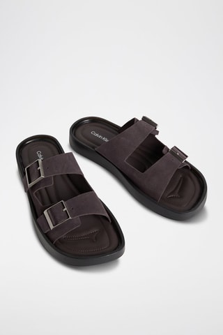 Mules en nubuck - Marron
