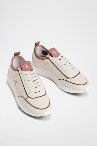 Baskets en cuir - Beige clair