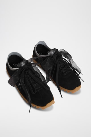 Sneakers in pelle - Nero