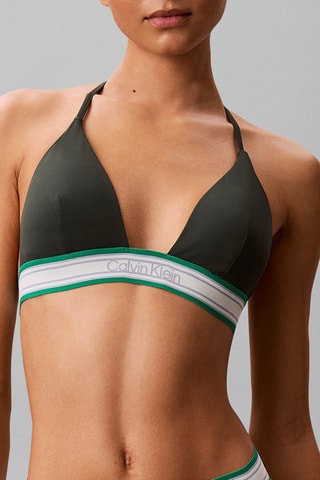 Haut de maillot push-up - Vert émeraude