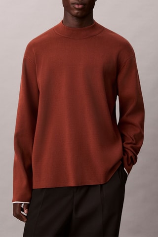 Pull boxy - Rouge brique