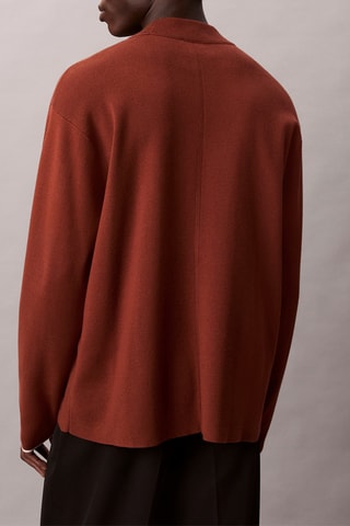 Pull boxy - Rouge brique