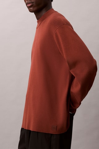 Pull boxy - Rouge brique