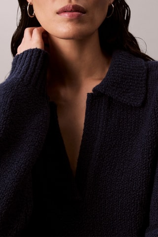 Pull en laine - Bleu marine