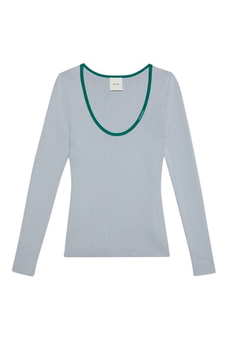 Pull - Vert et gris clair