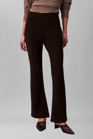 Pantalon flare taille haute - Noir