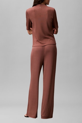 Pantalon straight - Marron