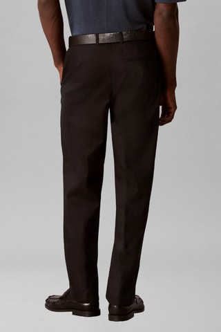 Pantalon tapered en lin - Noir