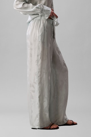 Pantalon wide legs - Vert d’eau
