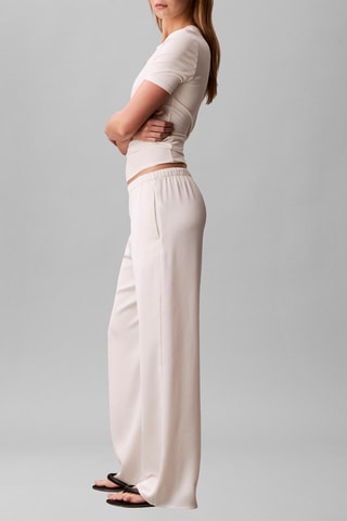 Pantalon regular - Blanc