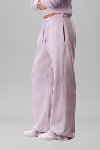 Pantalon straight taille haute - Lilas