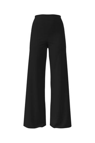 Pantalon wide legs taille haute - Noir