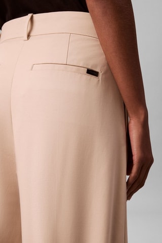 Pantaloni wide legs - Kaki
