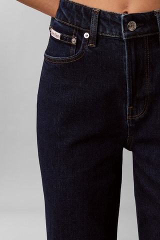 Jean straight taille haute - Indigo