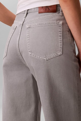 Jean wide leg taille haute - Gris