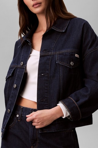 Veste en jean - Bleu marine