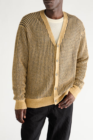 Gilet relaxed en lin - Moutarde