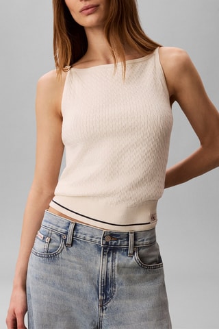 Top slim - Blanc cassé