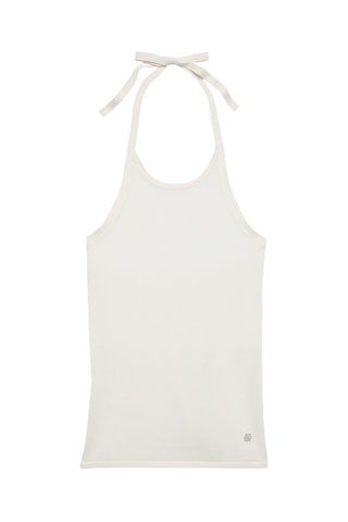 Top en lin - Blanc cassé