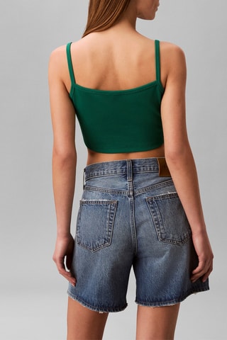 Crop top - Vert foncé