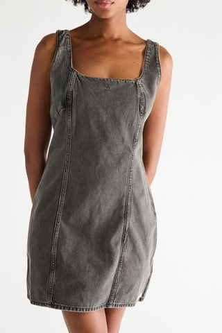 Robe courte sans manches - Gris foncé