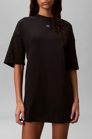 Robe t-shirt oversize - Noir