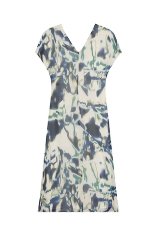 Robe droite - Blanc et gris foncé