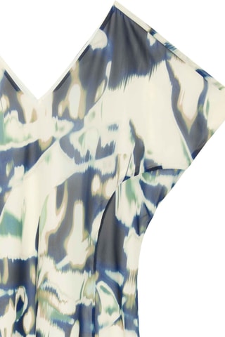 Robe droite - Blanc et gris foncé