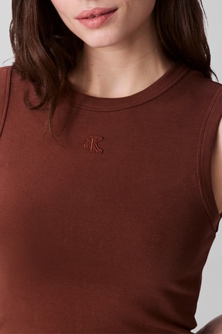 Robe midi - Marron