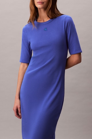 Robe midi - Bleu roi