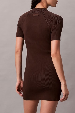 Robe droite - Marron