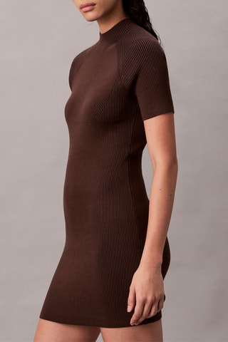 Robe droite - Marron