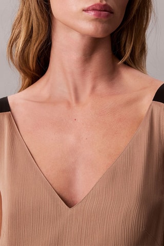 Robe droite - Beige