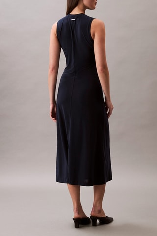 Robe midi - Bleu marine