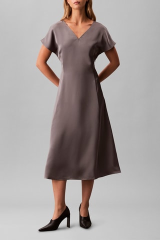 Robe trapèze - Gris foncé