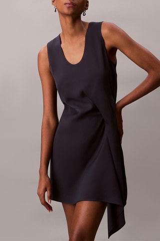 Robe trapèze - Bleu-gris