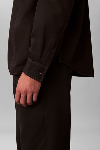 Surchemise relaxed en laine - Noir